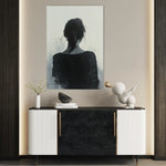 Portrait 096 Canvas Art 60 x 40 cm / Black