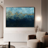 Abstract 097 Canvas Art 18" x 24" / 45 x 60 cm / Black