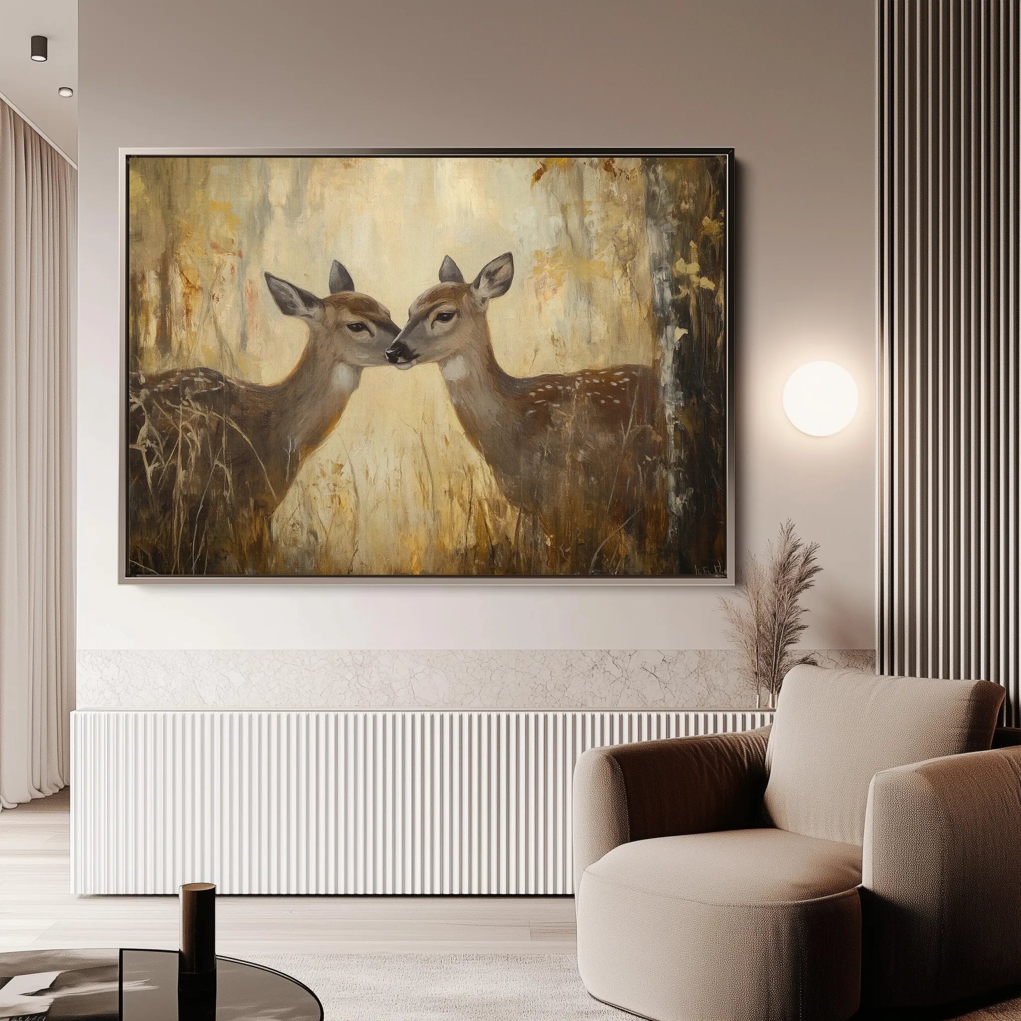 Animals 097 Canvas Art 18" x 24" / 45 x 60 cm / Black
