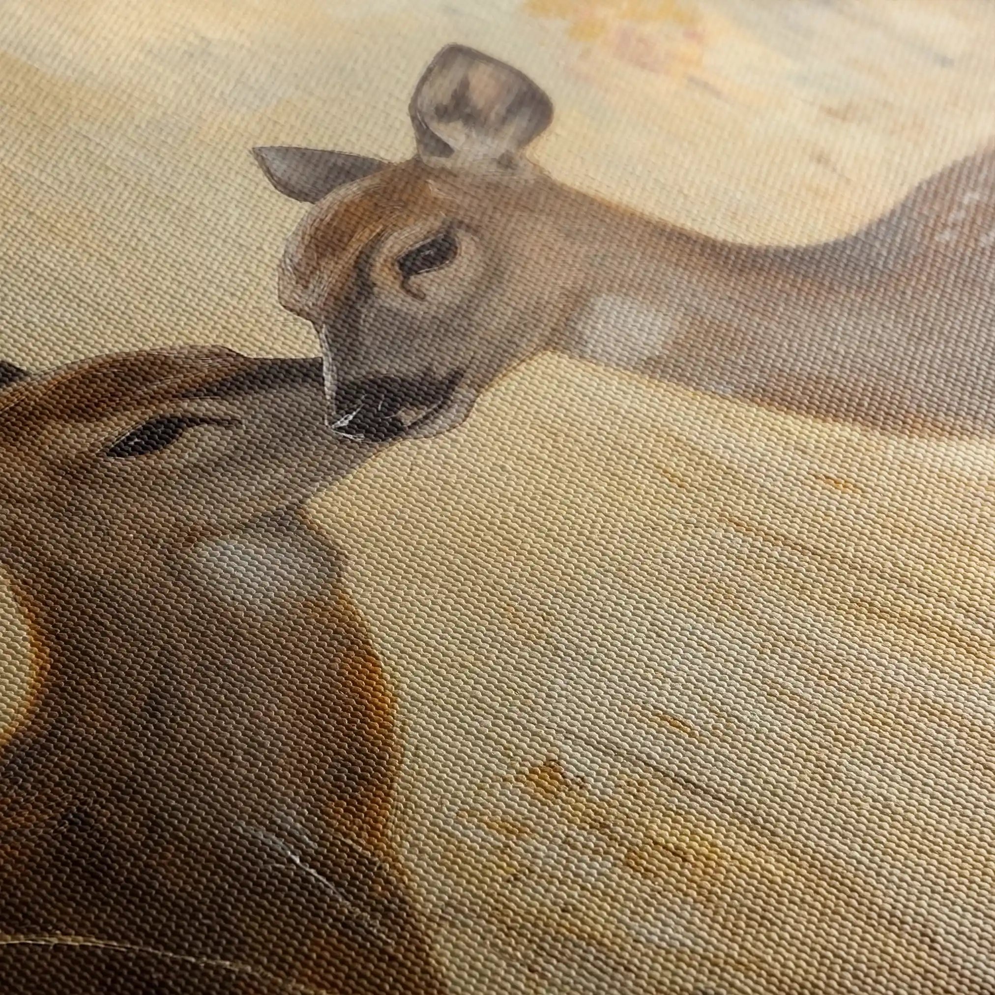 Animals 097 Canvas Art 60 x 40 cm / Black