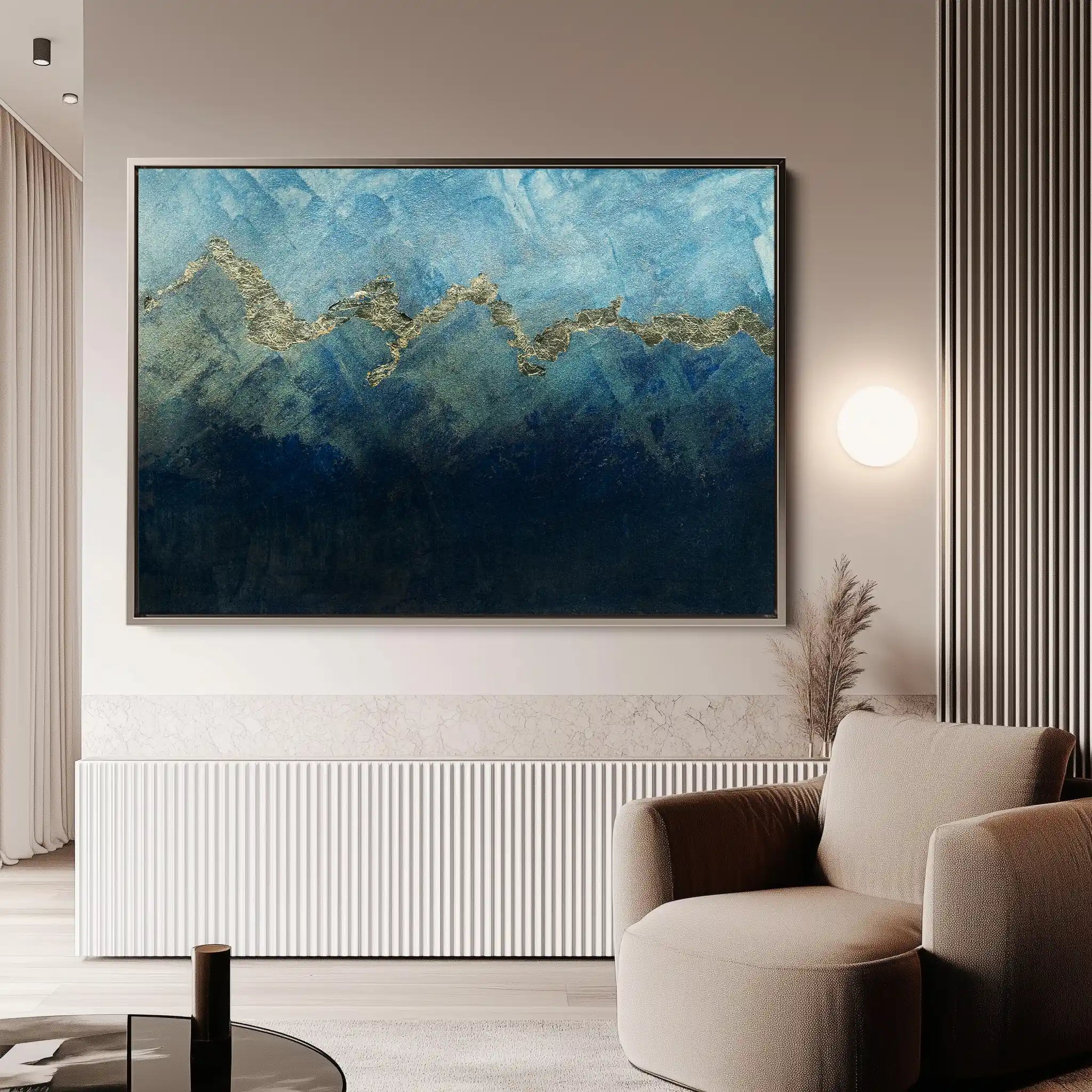 Abstract 097 Canvas Art 60 x 40 cm / Black