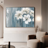 Floral 097 Canvas Art 18" x 24" / 45 x 60 cm / Black