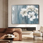 Floral 097 Canvas Art 18" x 24" / 45 x 60 cm / Black