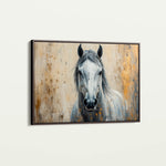 Horses 097 Canvas Art 18" x 24" / 45 x 60 cm / Black