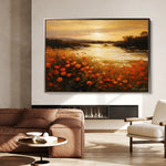 Landscape 097 Canvas Art 18" x 24" / 45 x 60 cm / Black