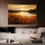 Landscape 097 Canvas Art 18" x 24" / 45 x 60 cm / Black