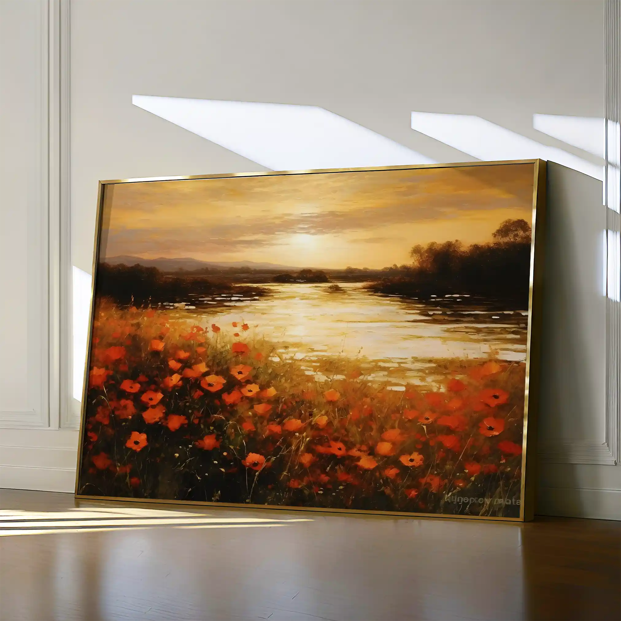 Landscape 097 Canvas Art 60 x 40 cm / Black