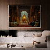 Orientalist 097 Canvas Art 18" x 24" / 45 x 60 cm / Black