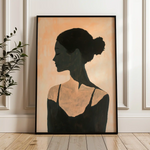 Portrait 097 Canvas Art 60 x 40 cm / Black