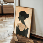 Portrait 097 Canvas Art 60 x 40 cm / Black