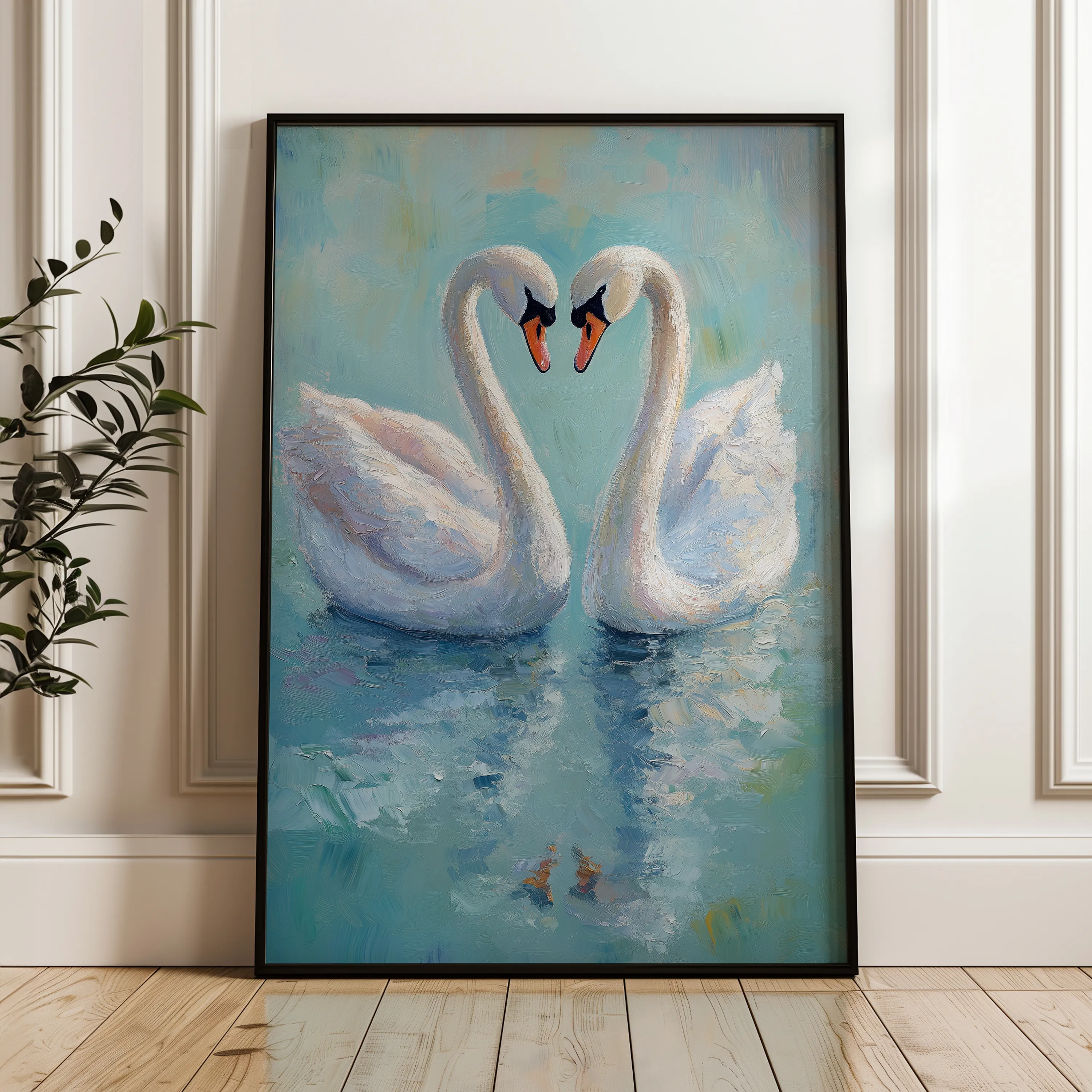Animals 098 Canvas Art 18" x 24" / 45 x 60 cm / Black