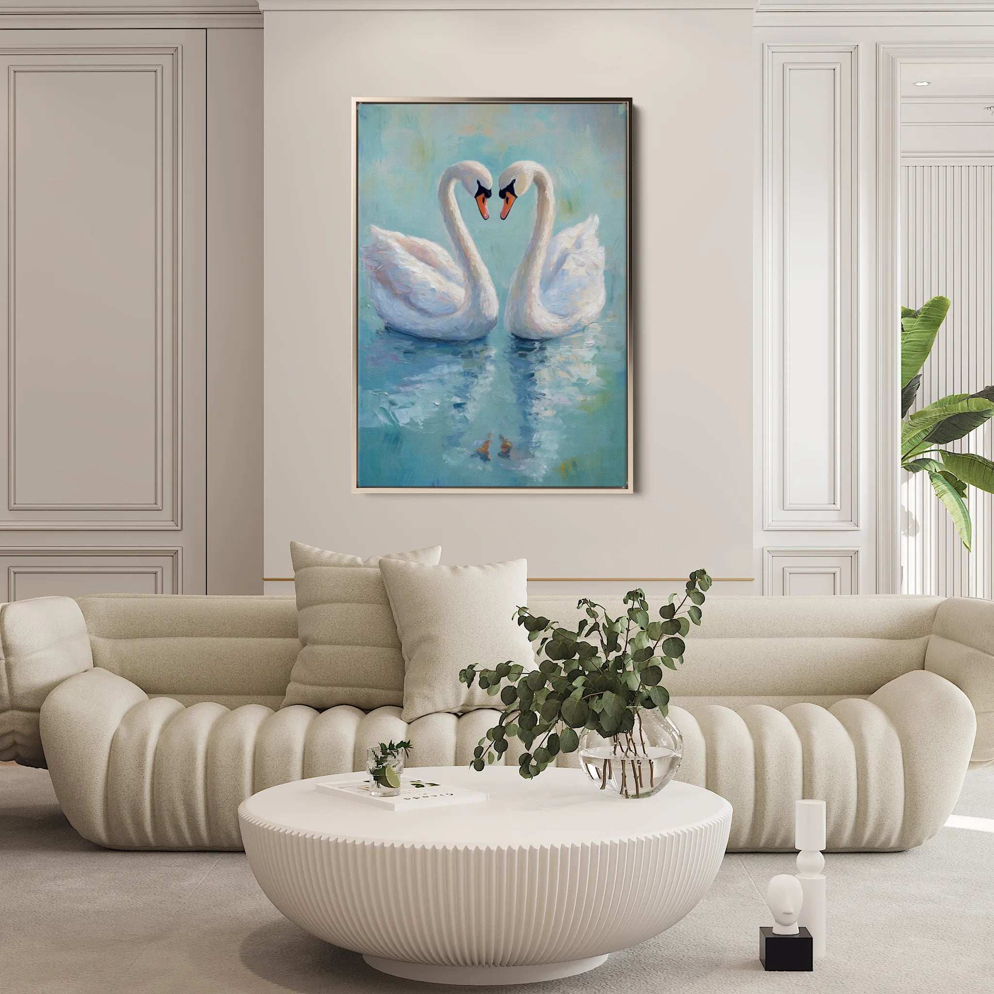 Animals 098 Canvas Art 18" x 24" / 45 x 60 cm / Black