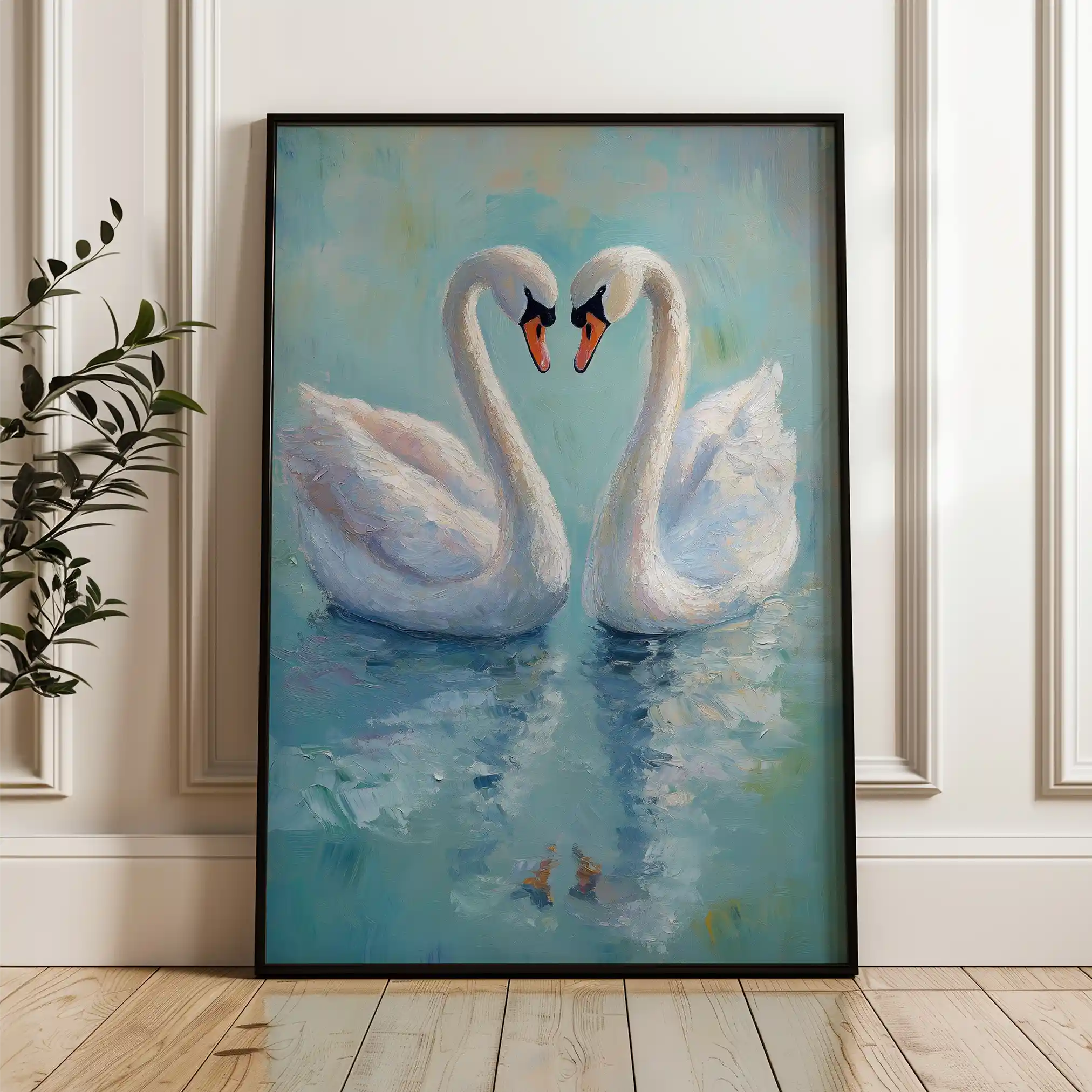Animals 098 Canvas Art 60 x 40 cm / Black