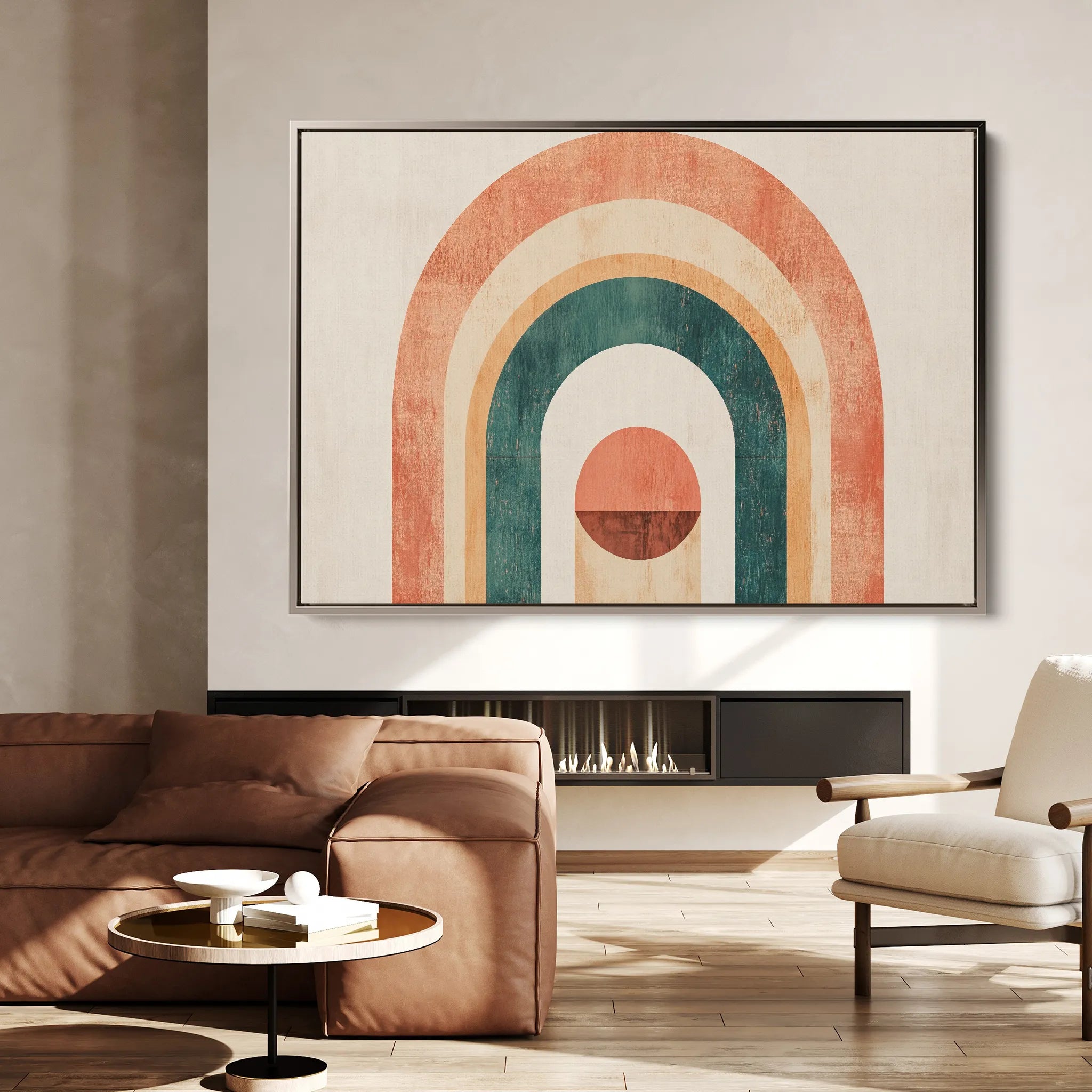 Boho 098 Canvas Art 18" x 24" / 45 x 60 cm / Black