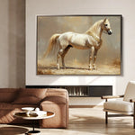 Horses 098 Canvas Art 60 x 40 cm / Black
