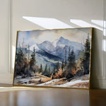 Landscape 098 Canvas Art 18" x 24" / 45 x 60 cm / Black