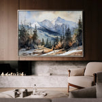 Landscape 098 Canvas Art 18" x 24" / 45 x 60 cm / Black