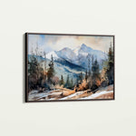 Landscape 098 Canvas Art 18" x 24" / 45 x 60 cm / Black