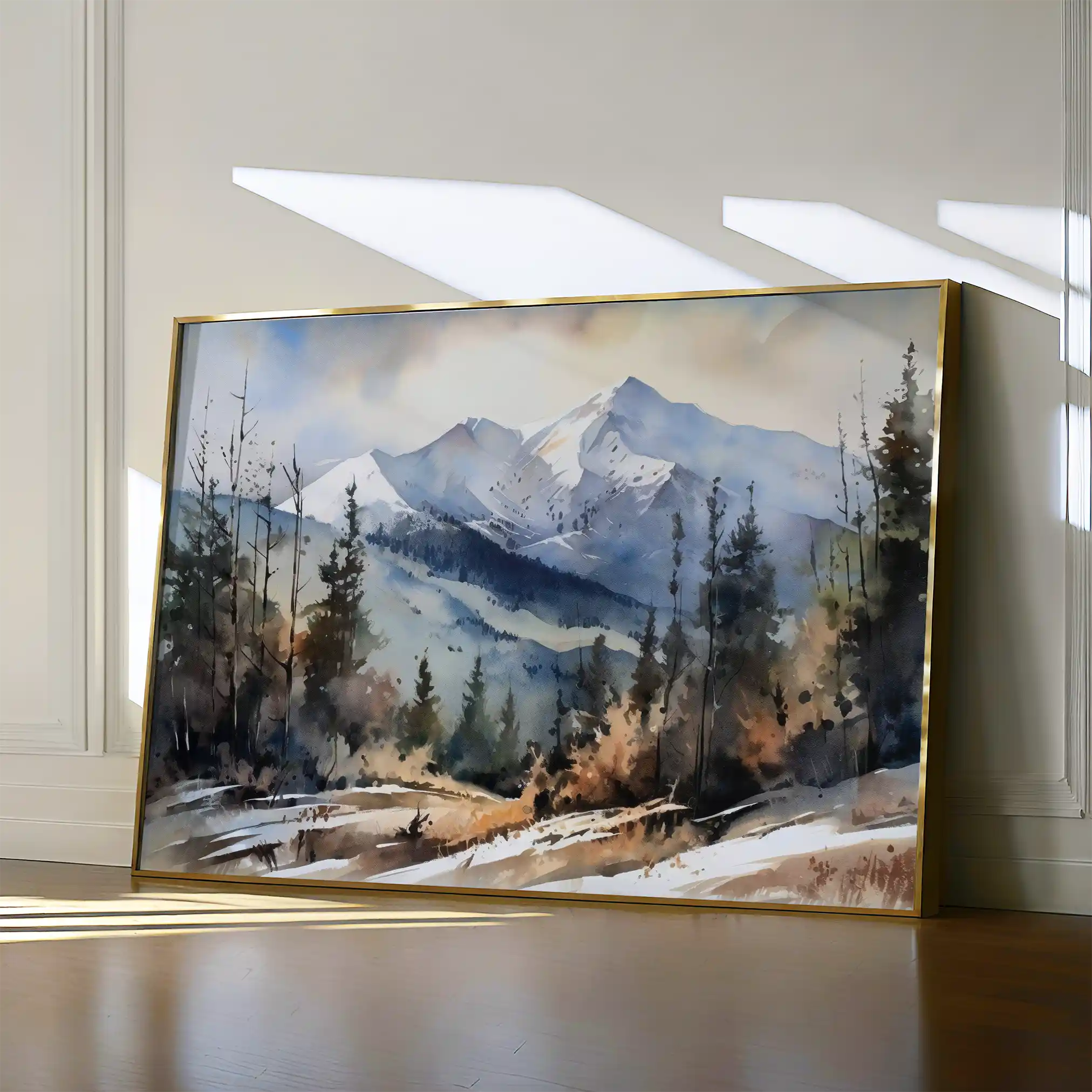 Landscape 098 Canvas Art 60 x 40 cm / Black