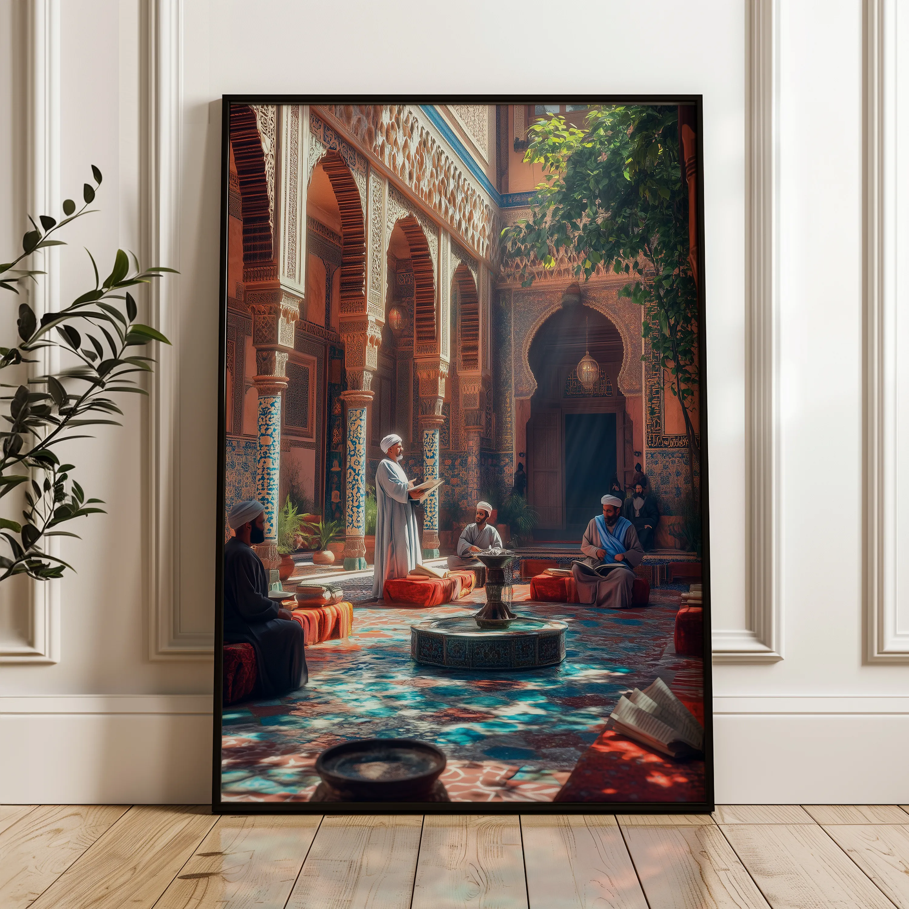 Orientalist 098 Canvas Art 18" x 24" / 45 x 60 cm / Black