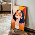 Portrait 098 Canvas Art 60 x 40 cm / Black