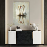 Animals 099 Canvas Art 18" x 24" / 45 x 60 cm / Black