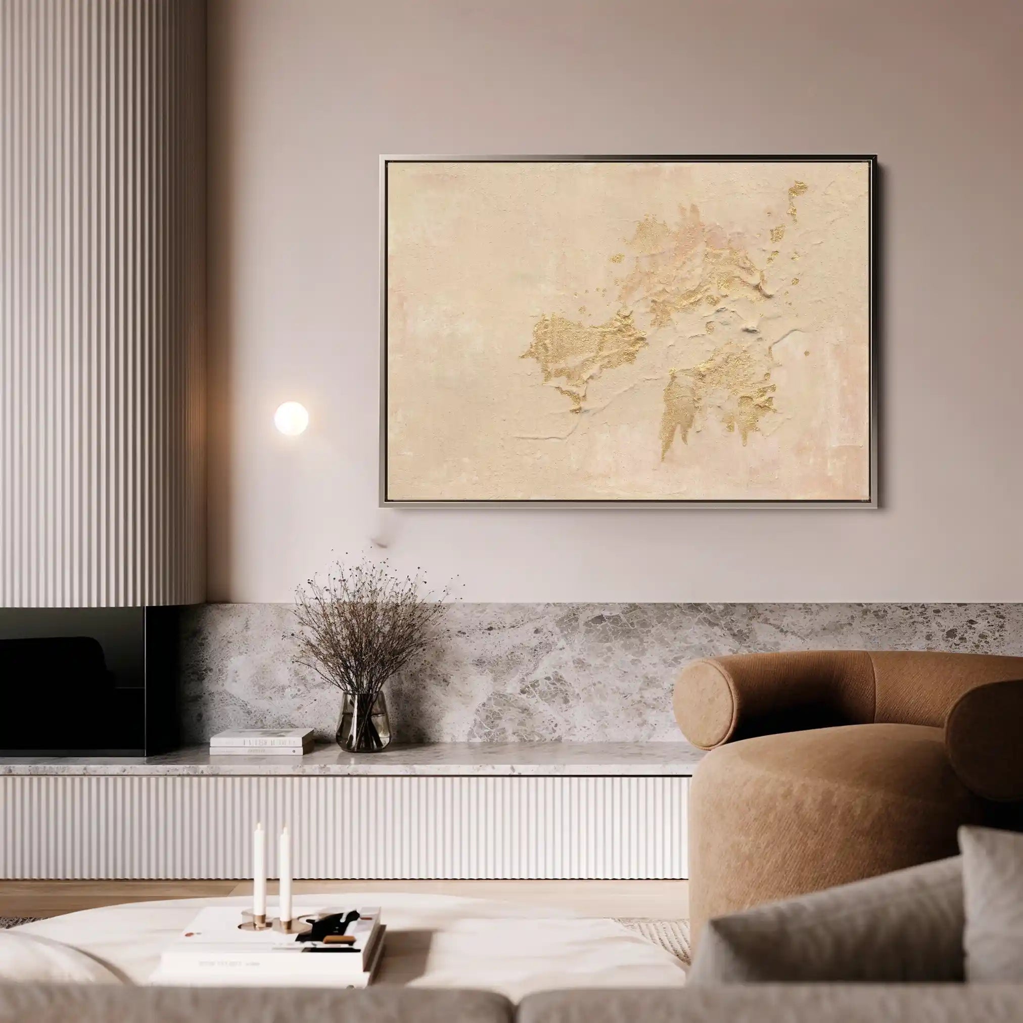 Abstract 099 Canvas Art 60 x 40 cm / Black