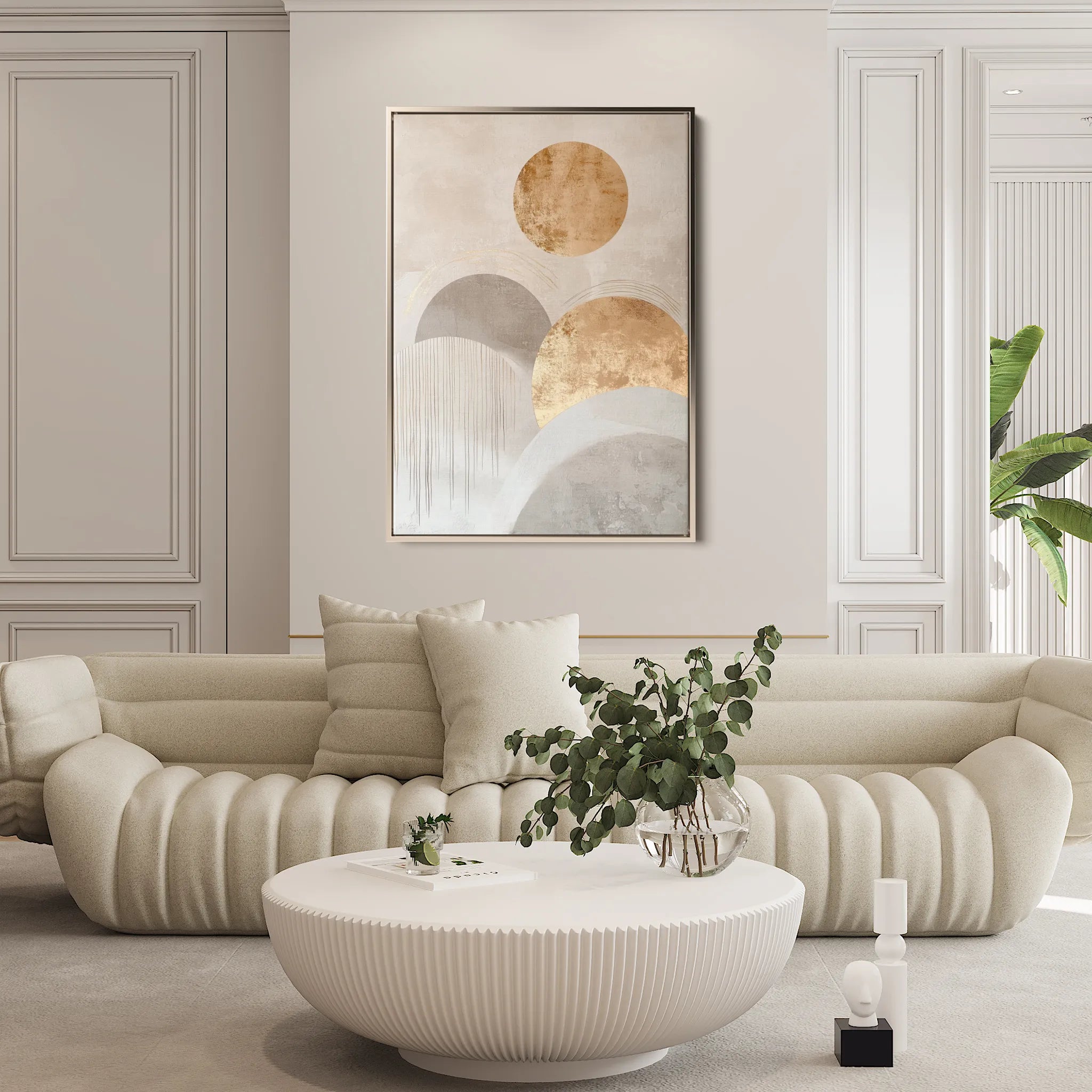 Boho 099 Canvas Art 18" x 24" / 45 x 60 cm / Black