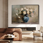 Floral 099 Canvas Art 18" x 24" / 45 x 60 cm / Black