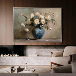 Floral 099 Canvas Art 18" x 24" / 45 x 60 cm / Black