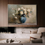 Floral 099 Canvas Art 60 x 40 cm / Black