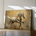 Horses 099 Canvas Art 18" x 24" / 45 x 60 cm / Black
