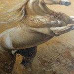 Horses 099 Canvas Art 18" x 24" / 45 x 60 cm / Black