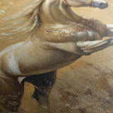 Horses 099 Canvas Art 18" x 24" / 45 x 60 cm / Black
