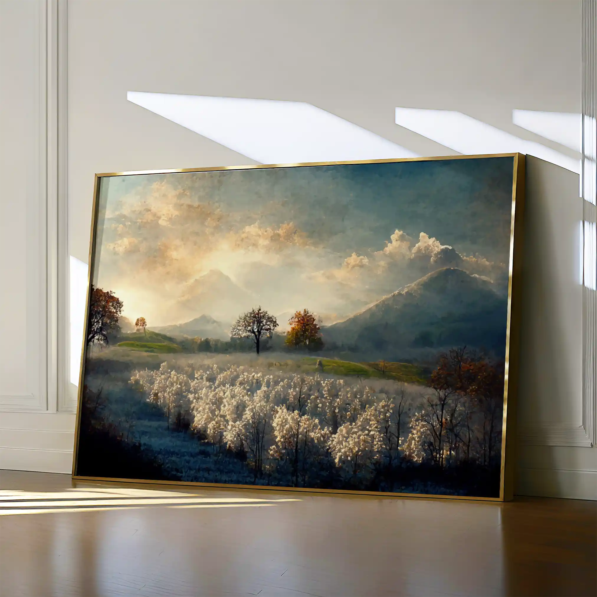 Landscape 099 Canvas Art 60 x 40 cm / Black