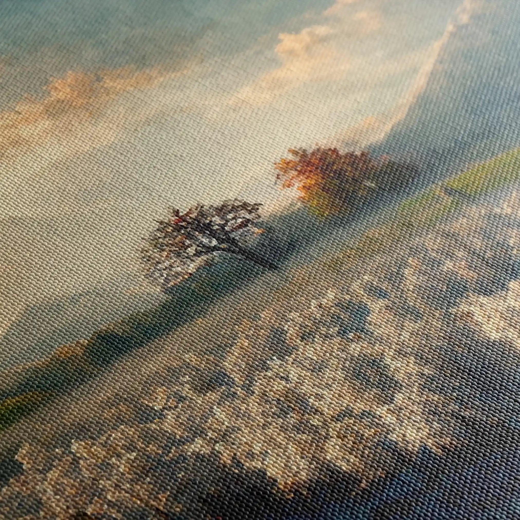Landscape 099 Canvas Art 60 x 40 cm / Black