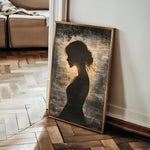 Portrait 099 Canvas Art 60 x 40 cm / Black