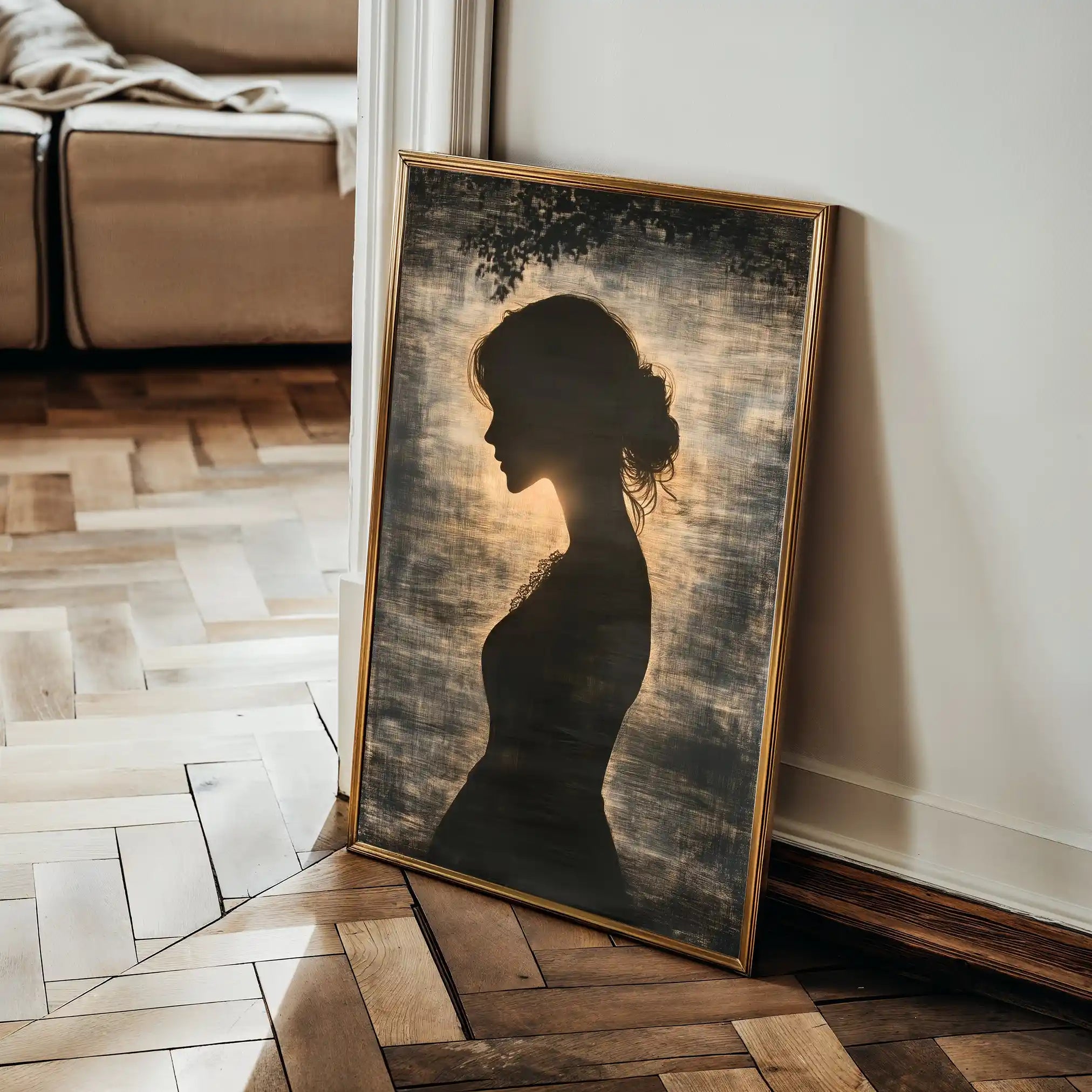 Portrait 099 Canvas Art 60 x 40 cm / Black