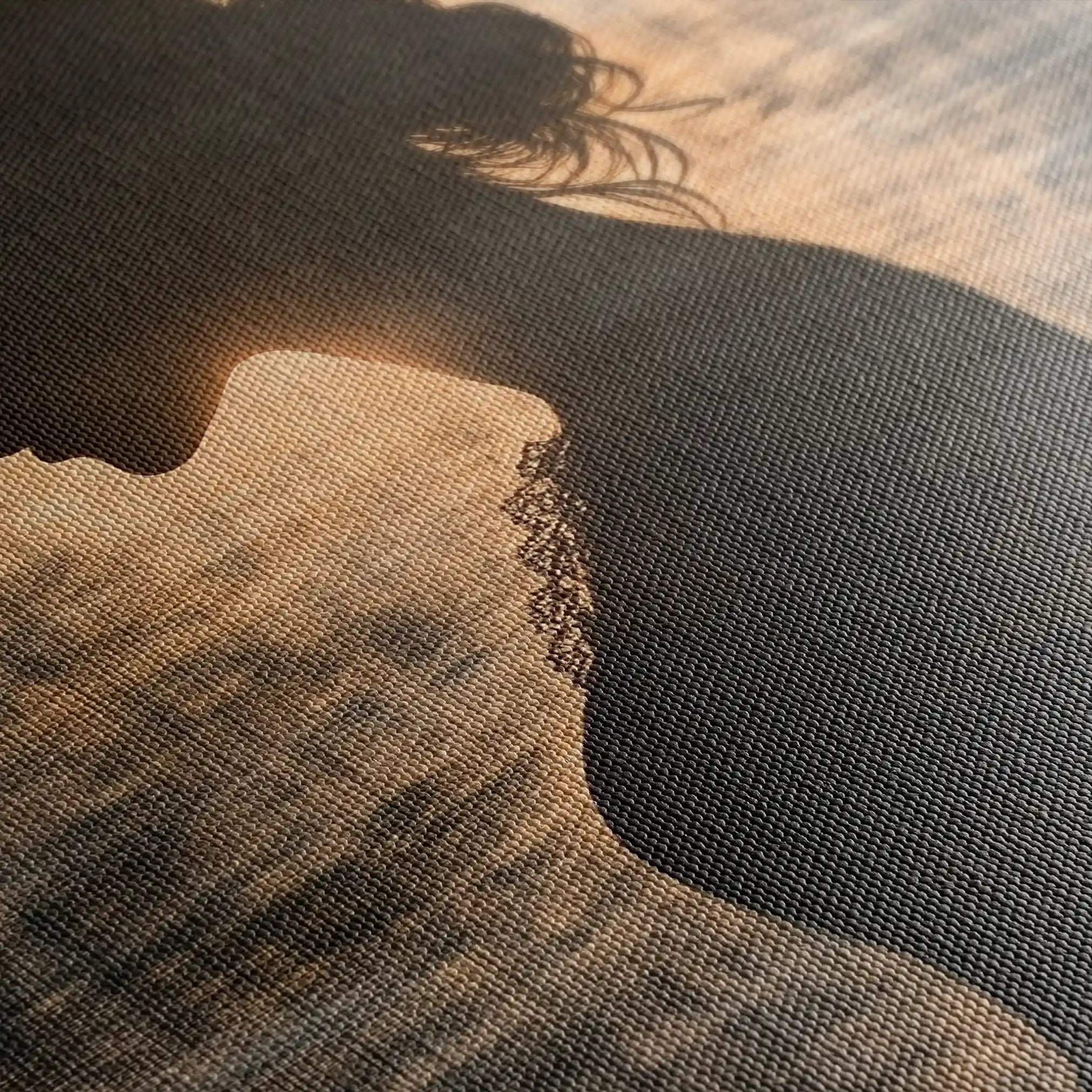 Portrait 099 Canvas Art 60 x 40 cm / Black