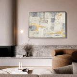 Abstract 100 Canvas Art 18" x 24" / 45 x 60 cm / Black