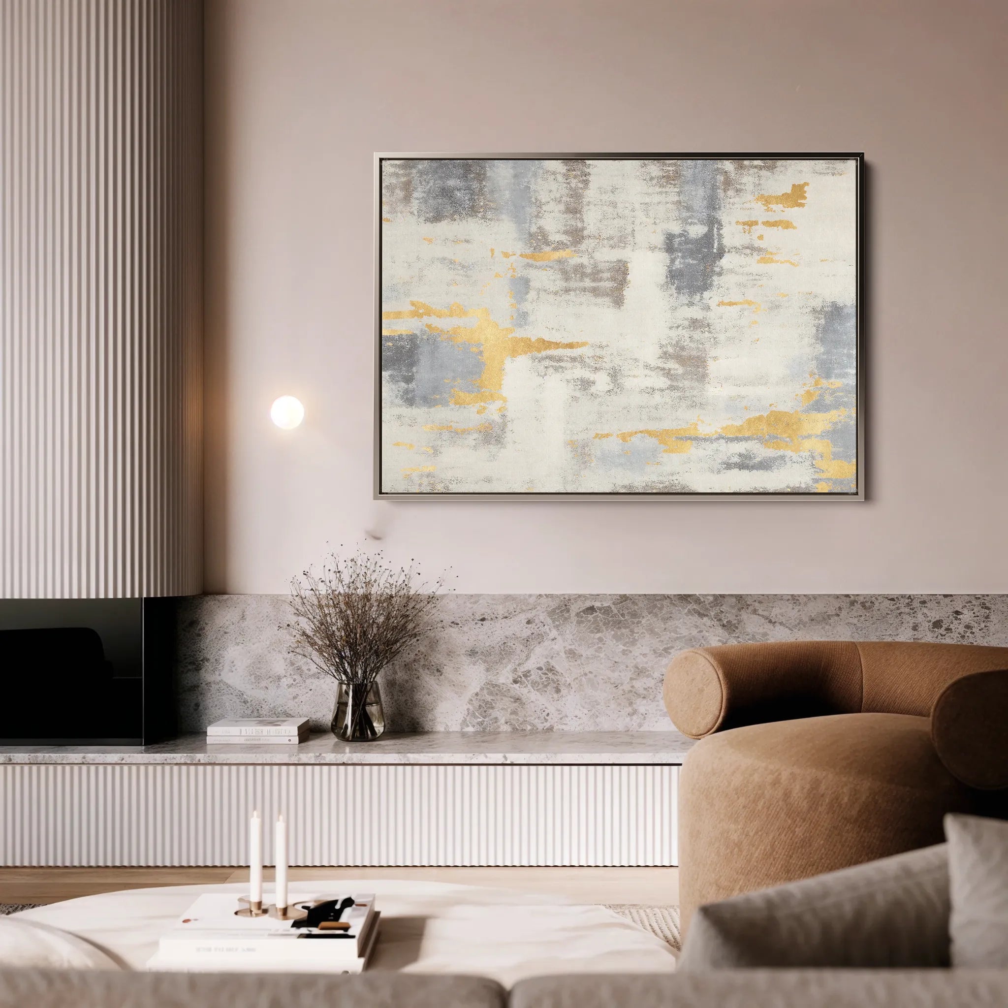 Abstract 100 Canvas Art 18" x 24" / 45 x 60 cm / Black