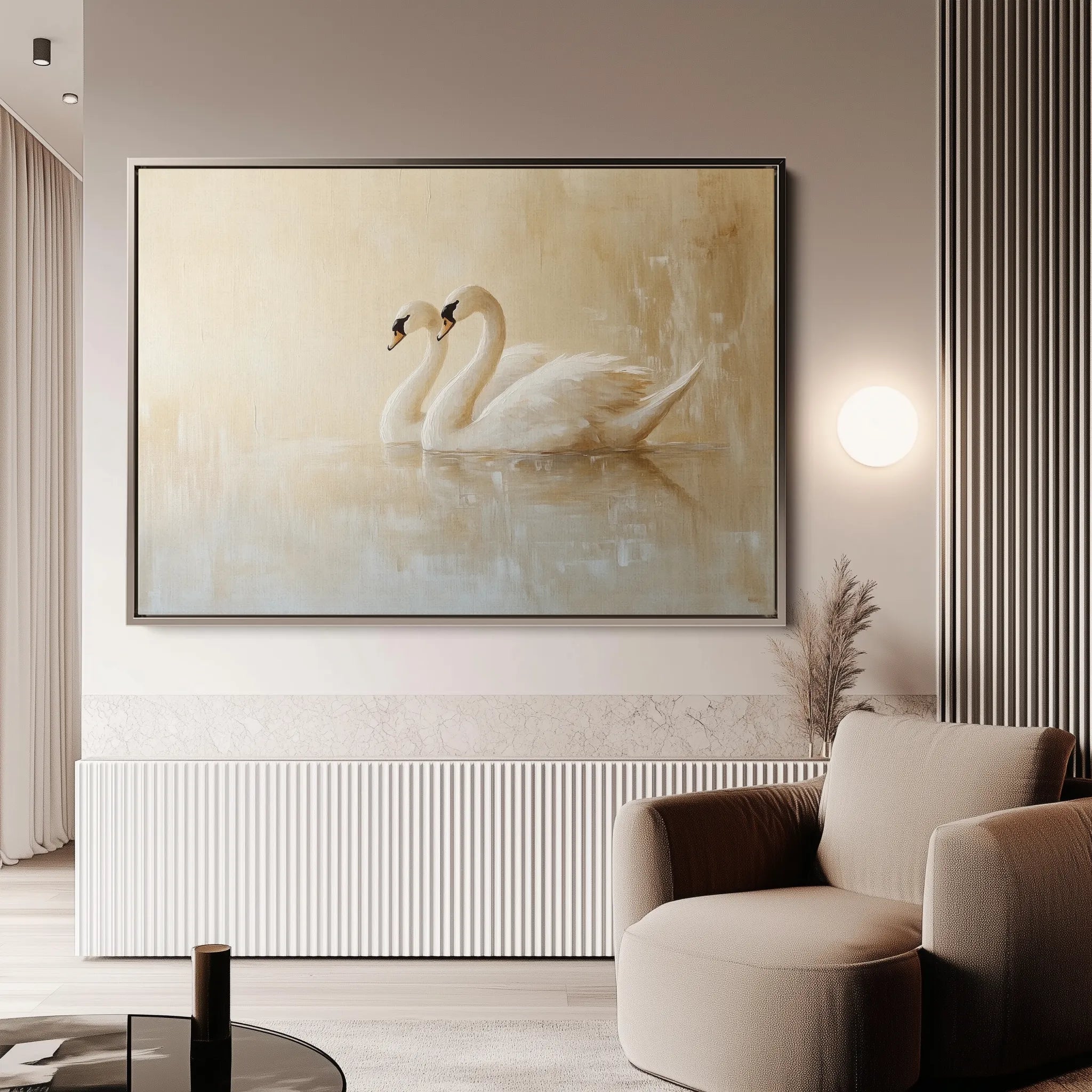 Animals 100 Canvas Art 18" x 24" / 45 x 60 cm / Black