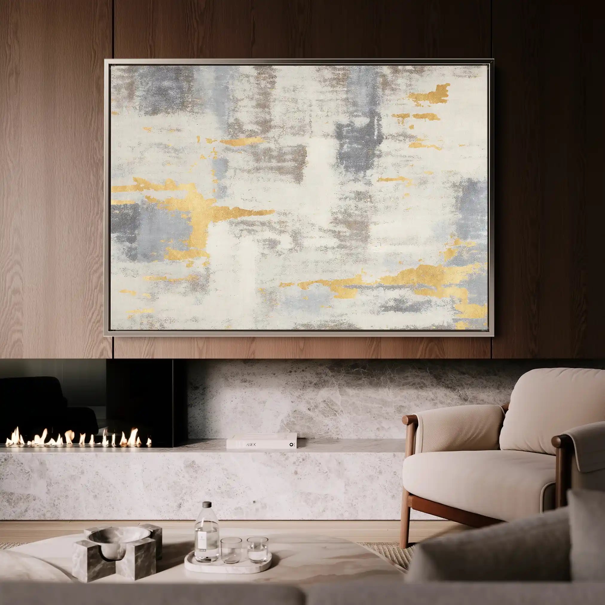 Abstract 100 Canvas Art 60 x 40 cm / Black