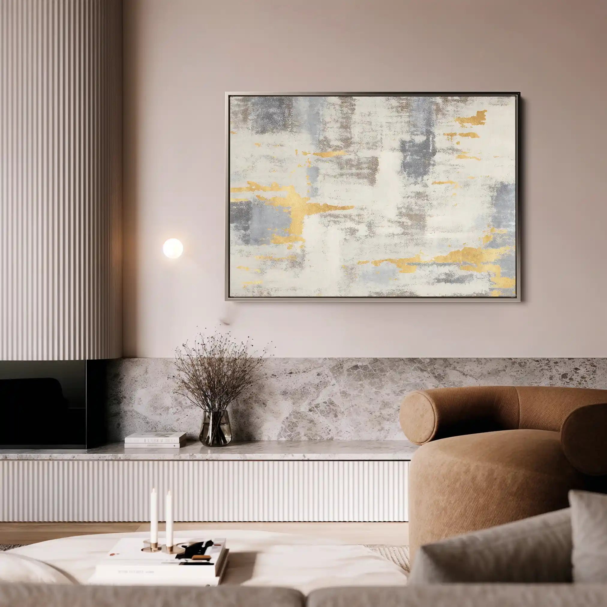 Abstract 100 Canvas Art 60 x 40 cm / Black