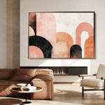 Boho 100 Canvas Art 18" x 24" / 45 x 60 cm / Black