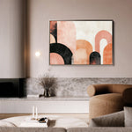 Boho 100 Canvas Art 18" x 24" / 45 x 60 cm / Black