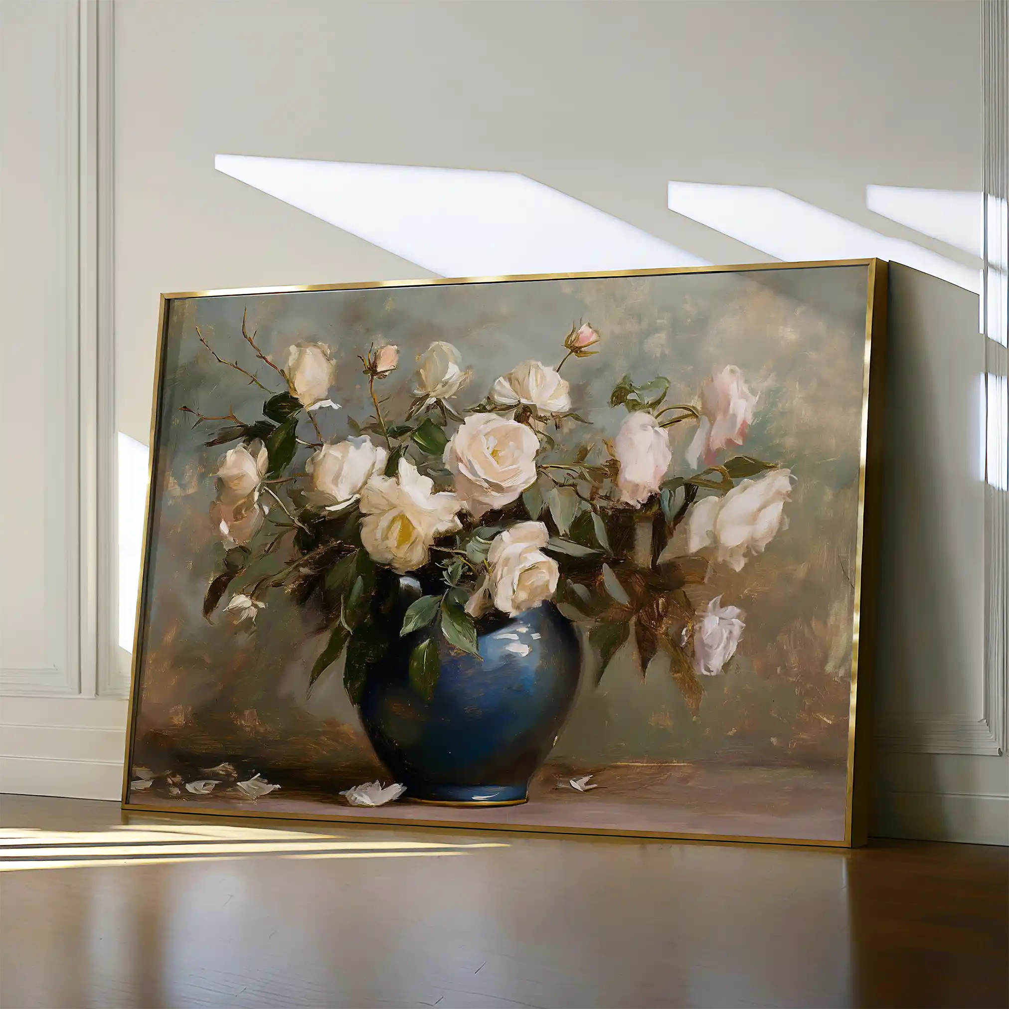Floral 100 Canvas Art 60 x 40 cm / Black