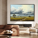 Landscape 100 Canvas Art 18" x 24" / 45 x 60 cm / Black