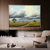 Landscape 100 Canvas Art 18" x 24" / 45 x 60 cm / Black