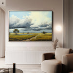 Landscape 100 Canvas Art 18" x 24" / 45 x 60 cm / Black